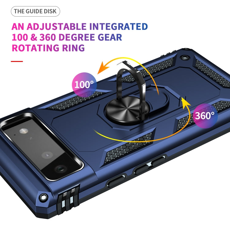 For Google Pixel 6 Shockproof TPU + PC Protective Case with 360 Degree Rotating Holder
