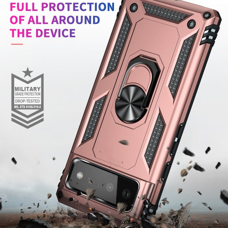 For Google Pixel 6 Shockproof TPU + PC Protective Case with 360 Degree Rotating Holder