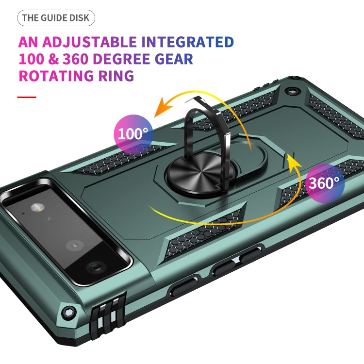 For Google Pixel 6 Shockproof TPU + PC Protective Case with 360 Degree Rotating Holder