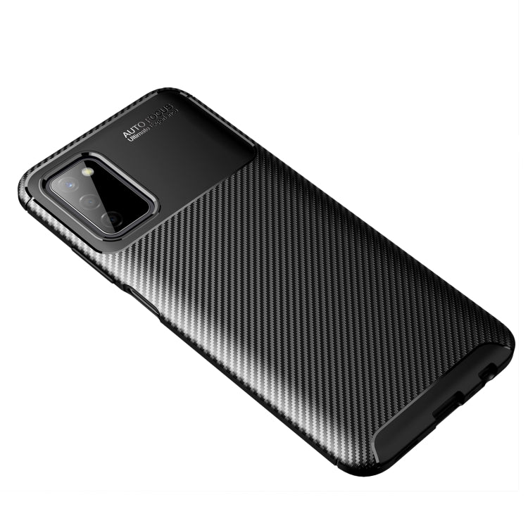 For Samsung Galaxy A03s 164mm Carbon Fiber Texture Shockproof TPU Case