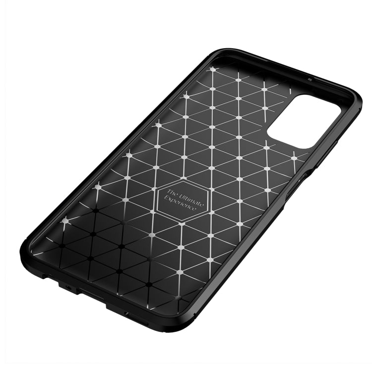 For Samsung Galaxy A03s 164mm Carbon Fiber Texture Shockproof TPU Case