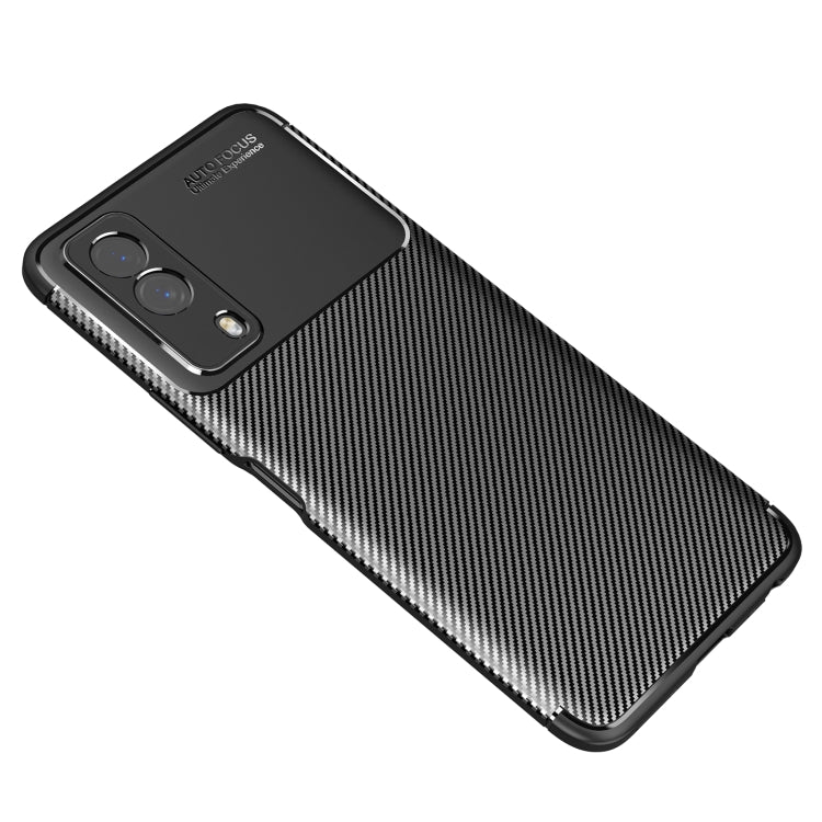For vivo Y53s Carbon Fiber Texture Shockproof TPU Case