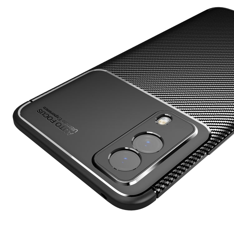 For vivo Y53s Carbon Fiber Texture Shockproof TPU Case