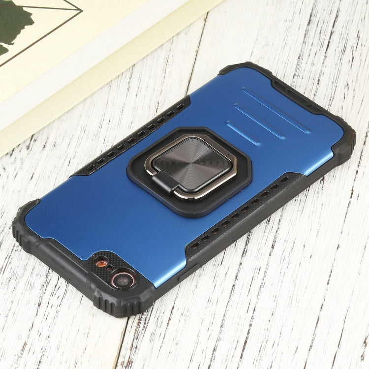 For iPhone SE 2022 / SE 2020 / 8 / 7 Fierce Warrior Series Armor All-inclusive Shockproof Aluminum Alloy + TPU Protective Case with Ring Holder