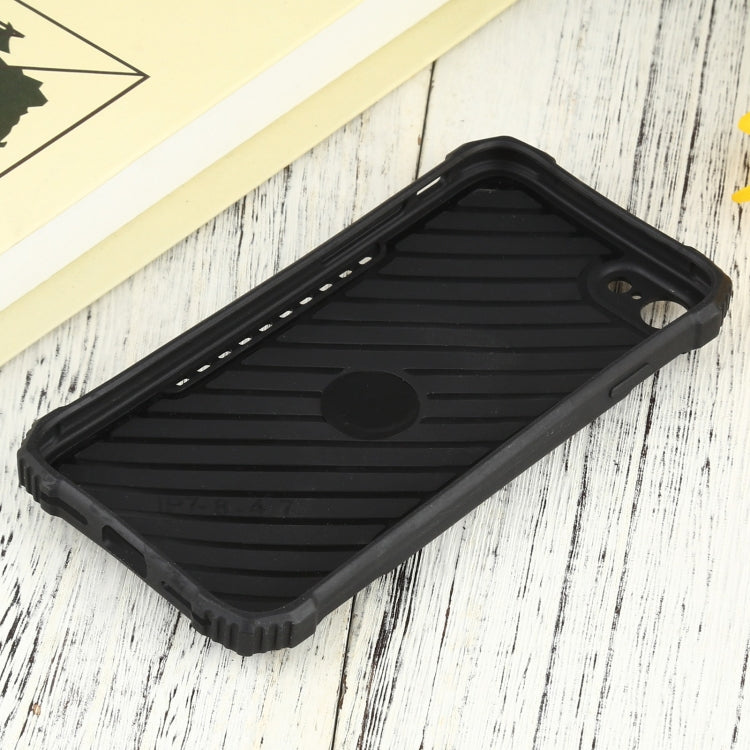 For iPhone SE 2022 / SE 2020 / 8 / 7 Fierce Warrior Series Armor All-inclusive Shockproof Aluminum Alloy + TPU Protective Case with Ring Holder