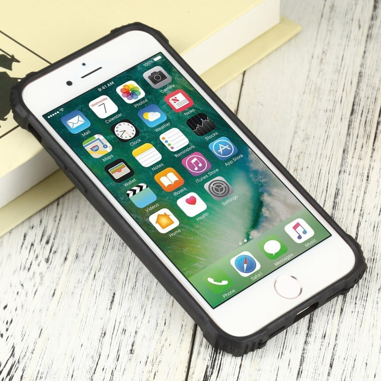 For iPhone SE 2022 / SE 2020 / 8 / 7 Fierce Warrior Series Armor All-inclusive Shockproof Aluminum Alloy + TPU Protective Case with Ring Holder