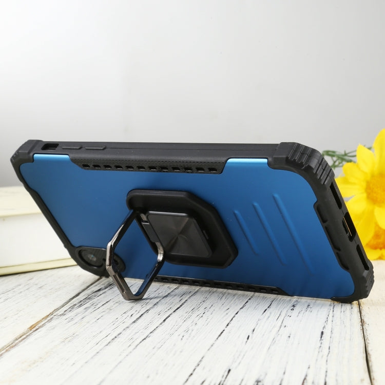 For iPhone XR Fierce Warrior Series Armor All-inclusive Shockproof Aluminum Alloy + TPU Protective Case with Ring Holder