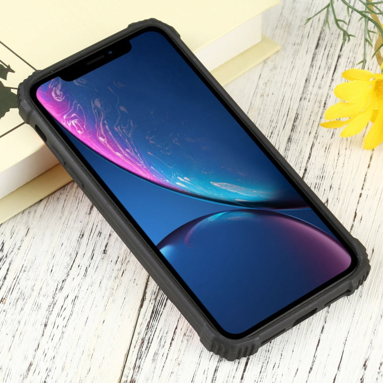 For iPhone XR Fierce Warrior Series Armor All-inclusive Shockproof Aluminum Alloy + TPU Protective Case with Ring Holder