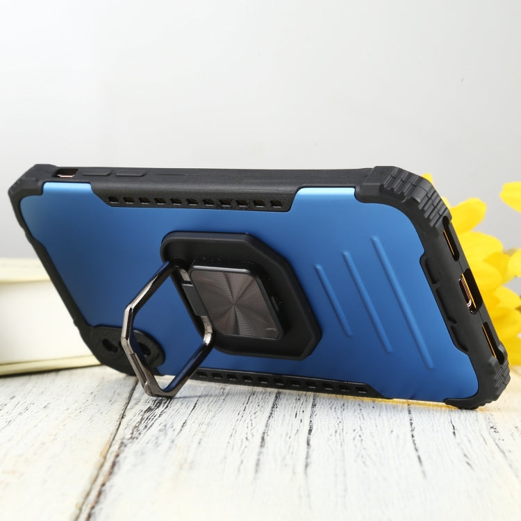 For iPhone X / XS Fierce Warrior Series Armor All-inclusive Shockproof Aluminum Alloy + TPU Protective Case with Ring Holder