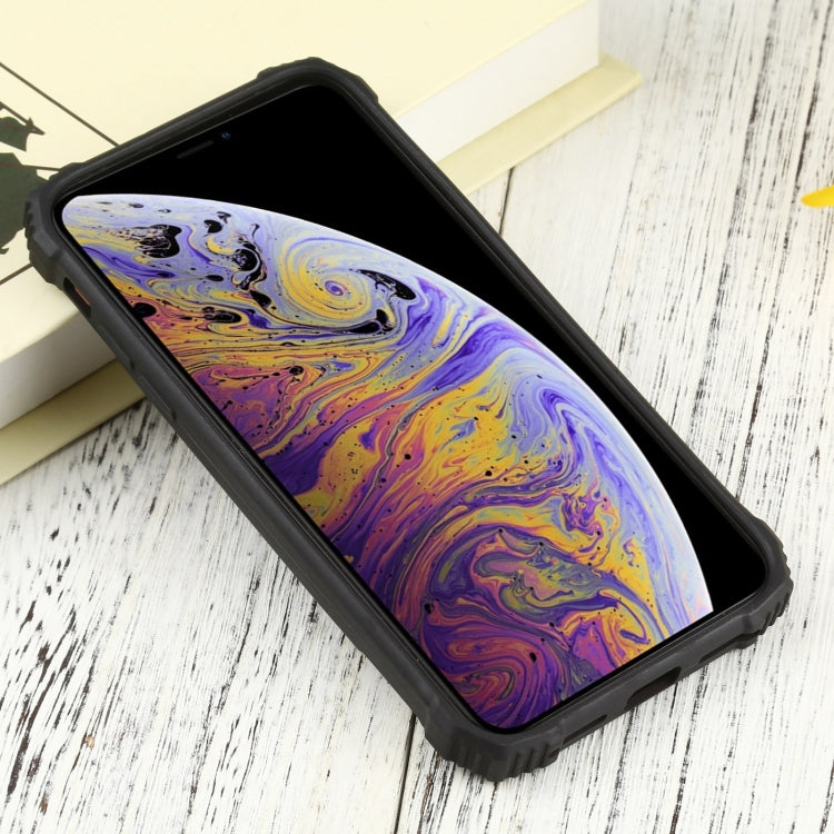 For iPhone XS Max Fierce Warrior Series Armor All-inclusive Shockproof Aluminum Alloy + TPU Protective Case with Ring Holder