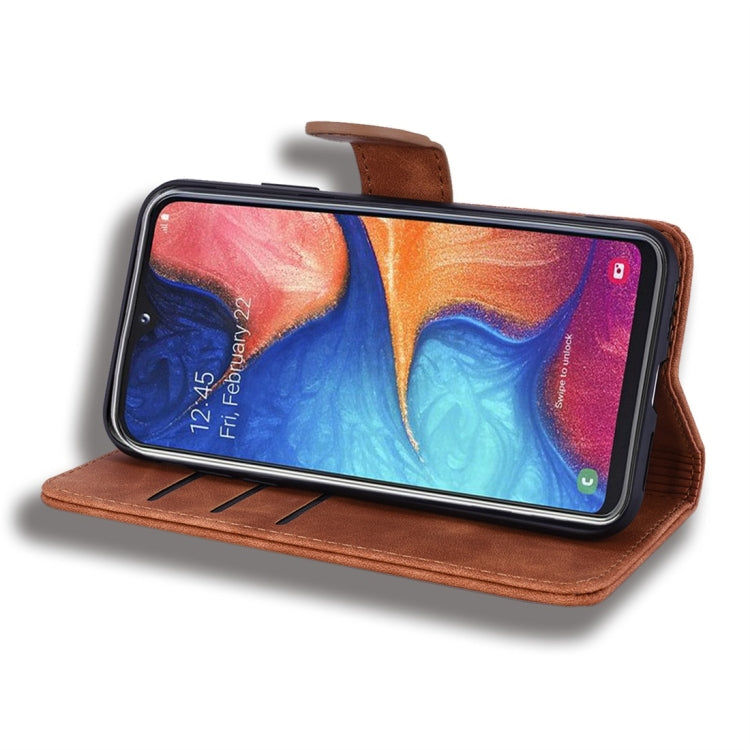 For Galaxy A70 Calf Pattern Diamond Mandala Double Folding Design Embossed Leather Case with Wallet & Holder & Card Slots