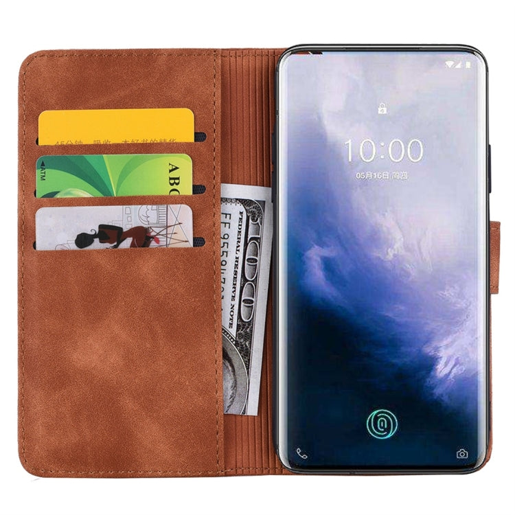For Galaxy Note 10+ Calf Pattern Diamond Mandala Double Folding Design Embossed Leather Case with Wallet & Holder & Card Slots