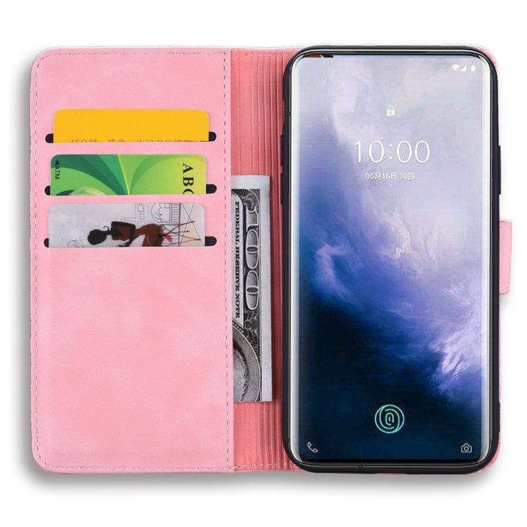 For Galaxy Note 10+ Calf Pattern Diamond Mandala Double Folding Design Embossed Leather Case with Wallet & Holder & Card Slots