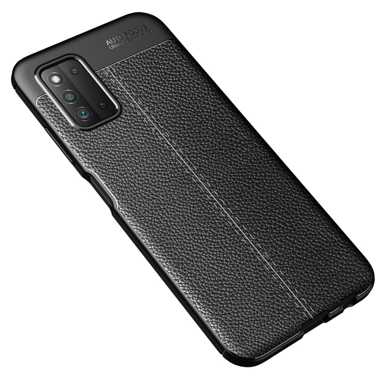 For Samsung Galaxy A03s 164mm Litchi Texture TPU Shockproof Case
