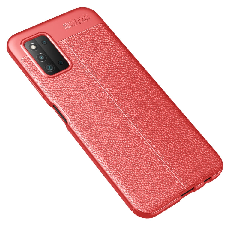 For Samsung Galaxy A03s 164mm Litchi Texture TPU Shockproof Case