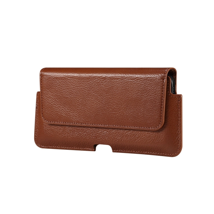 Universal Cow Leather Mobile Phone Leather Case Waist Bag For 5.5-6.5 inch and Below Phones