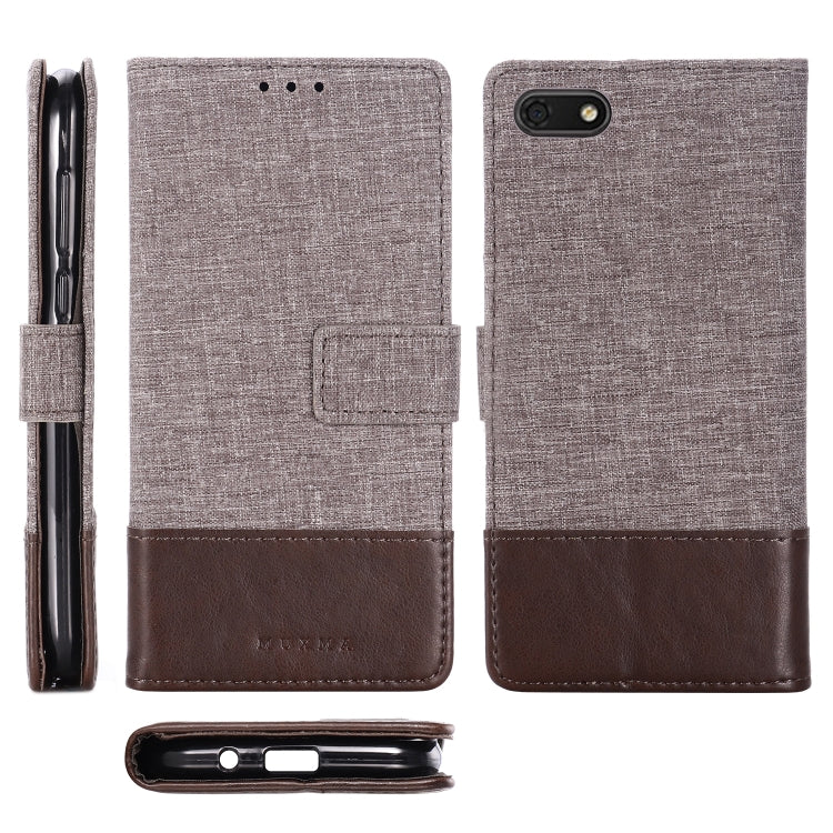 For Huawei Y5 lite (2018) MUXMA MX102 Horizontal Flip Canvas Leather Case with Stand & Card Slot & Wallet Function