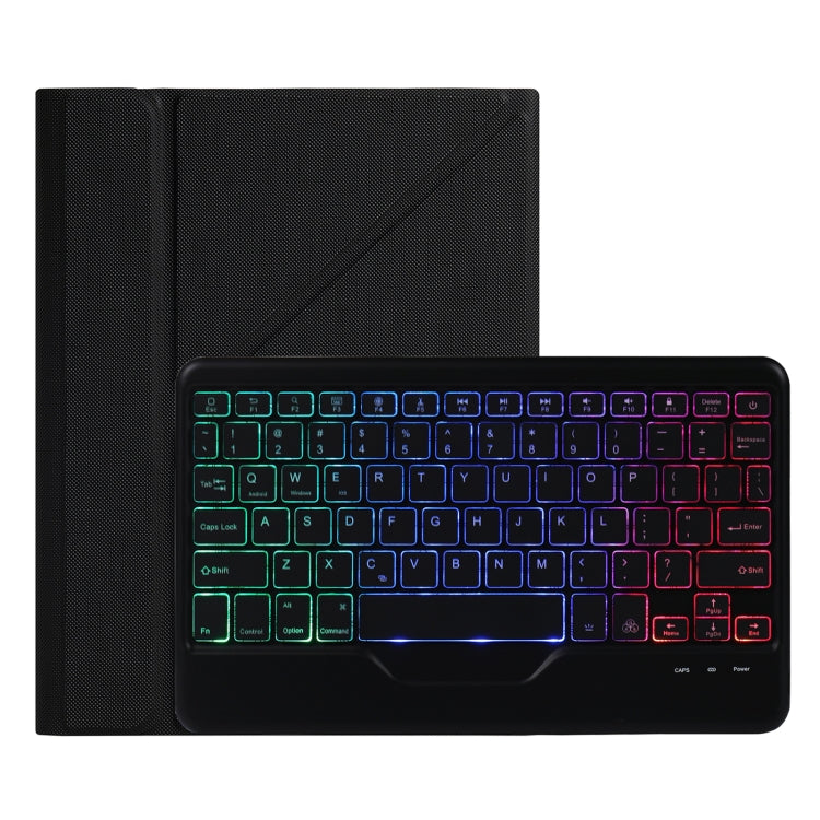 B07S Splittable Backlight Bluetooth Keyboard Leather Tablet Case with Triangle Holder & Pen Slot For iPad 9.7 2018 & 2017 / Pro 9.7 / Air 2
