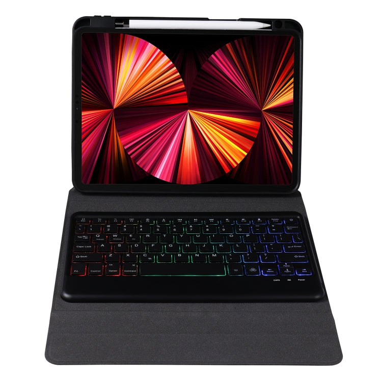 B07S Splittable Backlight Bluetooth Keyboard Leather Tablet Case with Triangle Holder & Pen Slot For iPad 9.7 2018 & 2017 / Pro 9.7 / Air 2