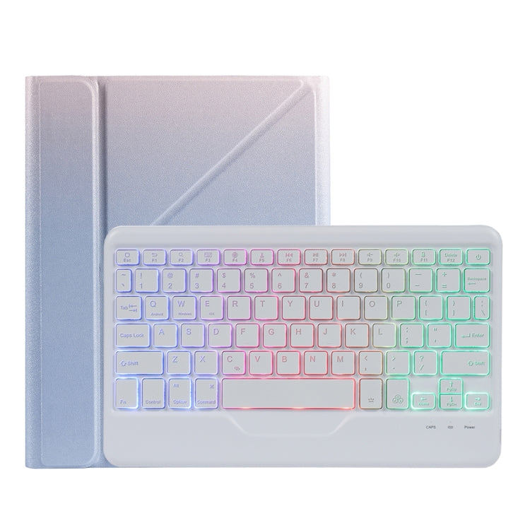 B07S Splittable Backlight Bluetooth Keyboard Leather Tablet Case with Triangle Holder & Pen Slot For iPad 9.7 2018 & 2017 / Pro 9.7 / Air 2