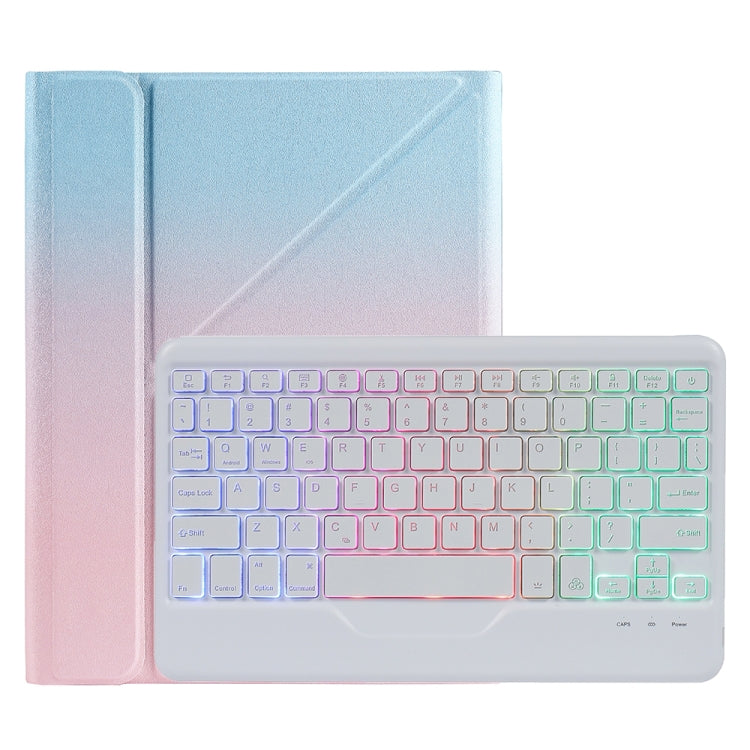 B07S Splittable Backlight Bluetooth Keyboard Leather Tablet Case with Triangle Holder & Pen Slot For iPad 9.7 2018 & 2017 / Pro 9.7 / Air 2