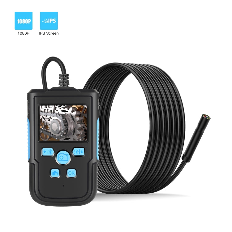 P60B 8mm 1080P 2.4 inch IPS Screen IP68 Waterproof HD Digital Endoscope, Length:10m Hard Cable