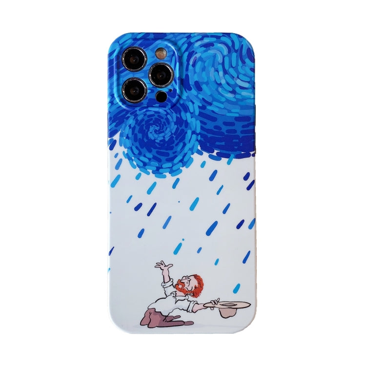 For iPhone 11 Illustration IMD TPU Protective Case