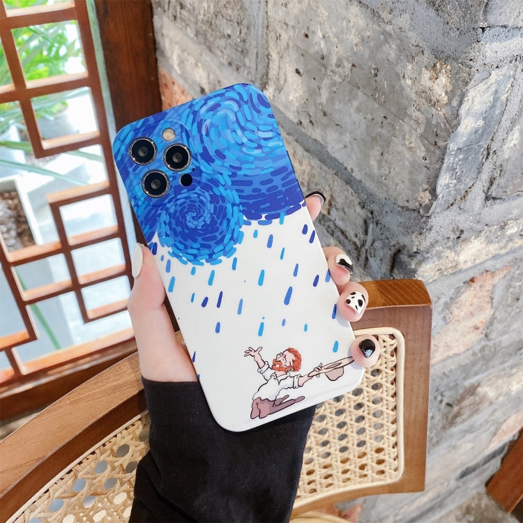 For iPhone 12 mini Illustration IMD TPU Protective Case