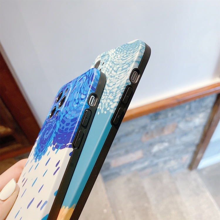 For iPhone 12 mini Illustration IMD TPU Protective Case