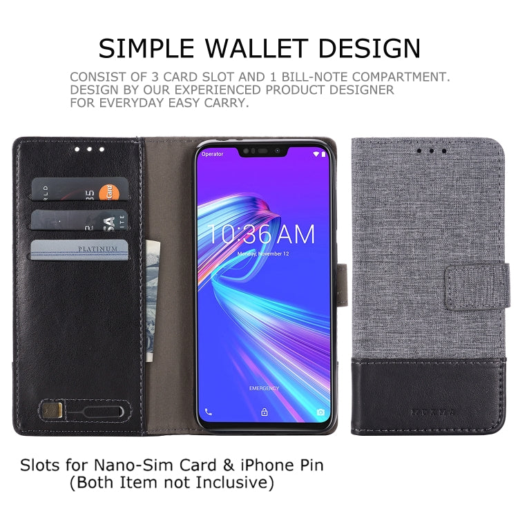 For ASUS ZB633kl MUXMA MX102 Horizontal Flip Canvas Leather Case with Stand & Card Slot & Wallet Function