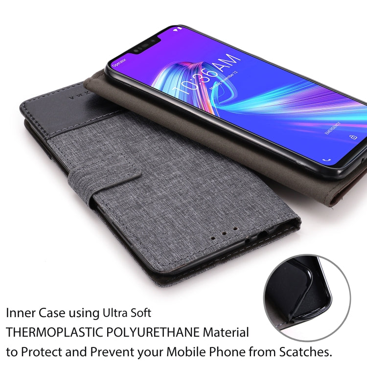 For ASUS ZB633kl MUXMA MX102 Horizontal Flip Canvas Leather Case with Stand & Card Slot & Wallet Function