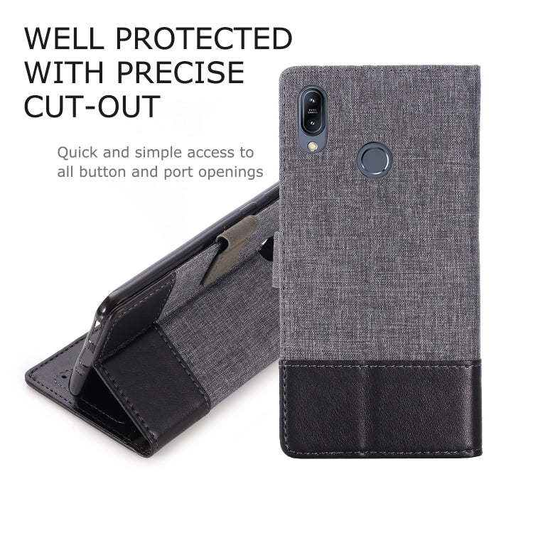 For ASUS ZB633kl MUXMA MX102 Horizontal Flip Canvas Leather Case with Stand & Card Slot & Wallet Function