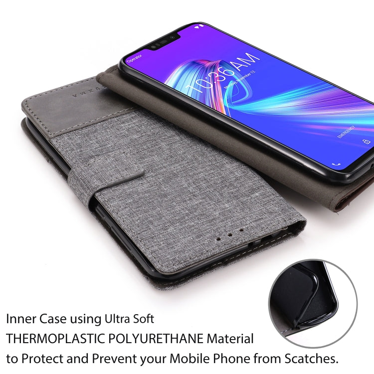For ASUS ZB633kl MUXMA MX102 Horizontal Flip Canvas Leather Case with Stand & Card Slot & Wallet Function