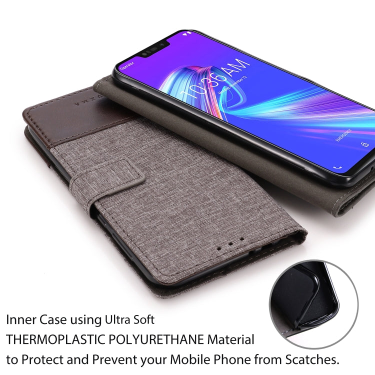 For ASUS ZB633kl MUXMA MX102 Horizontal Flip Canvas Leather Case with Stand & Card Slot & Wallet Function