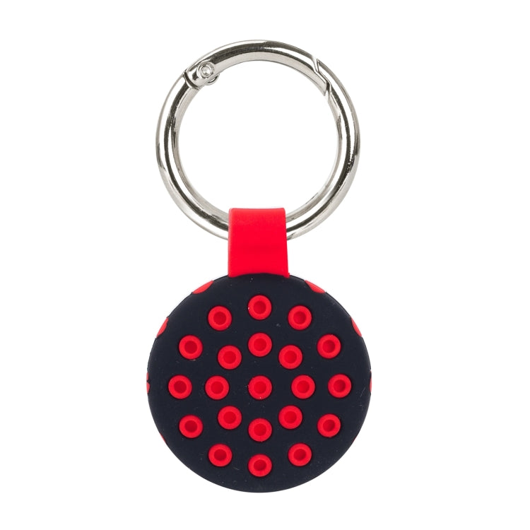 Dot Anti-scratch Shockproof Silicone Protective Cover Case with Keychain Hook Loop For AirTag