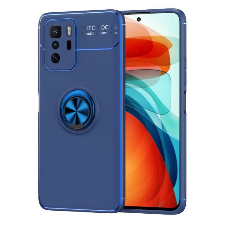 For Xiaomi Redmi Note 10 Pro China Metal Ring Holder 360 Degree Rotating TPU Case