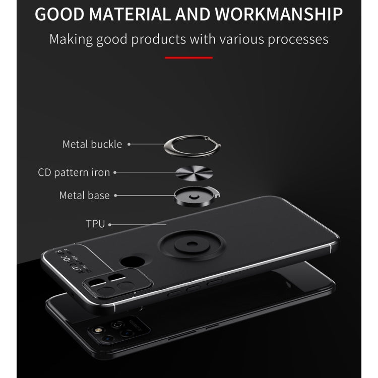 For Honor Play 5T Youth Metal Ring Holder 360 Degree Rotating TPU Case