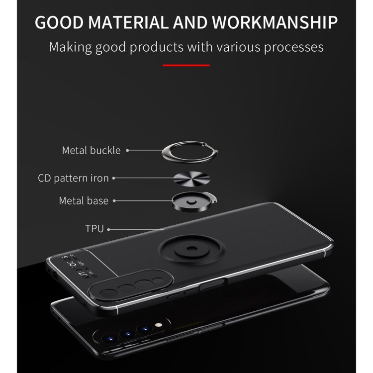 For Honor X20 SE Metal Ring Holder 360 Degree Rotating TPU Case