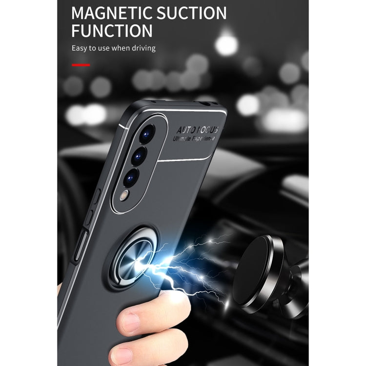 For Honor X20 SE Metal Ring Holder 360 Degree Rotating TPU Case