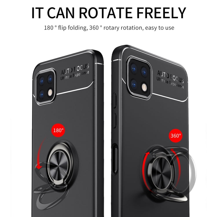 For Samsung Galaxy A22 5G Metal Ring Holder 360 Degree Rotating TPU Case