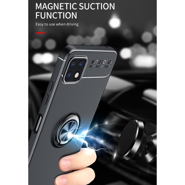 For Samsung Galaxy A22 5G Metal Ring Holder 360 Degree Rotating TPU Case