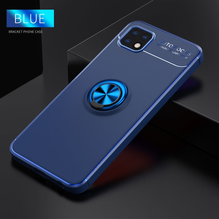 For Samsung Galaxy A22 5G Metal Ring Holder 360 Degree Rotating TPU Case
