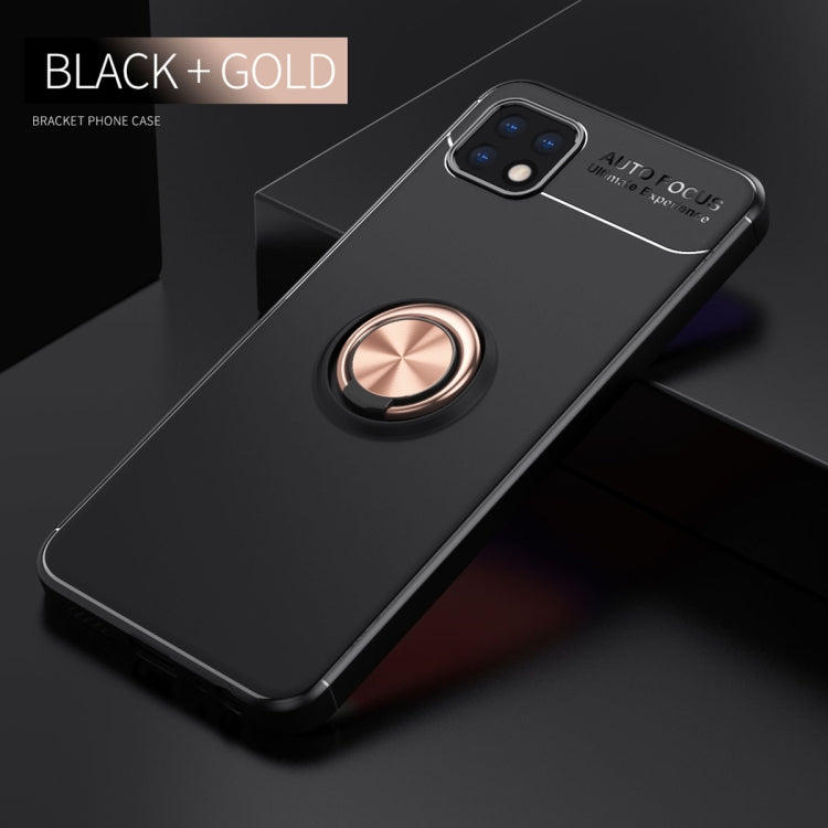 For Samsung Galaxy A22 5G Metal Ring Holder 360 Degree Rotating TPU Case