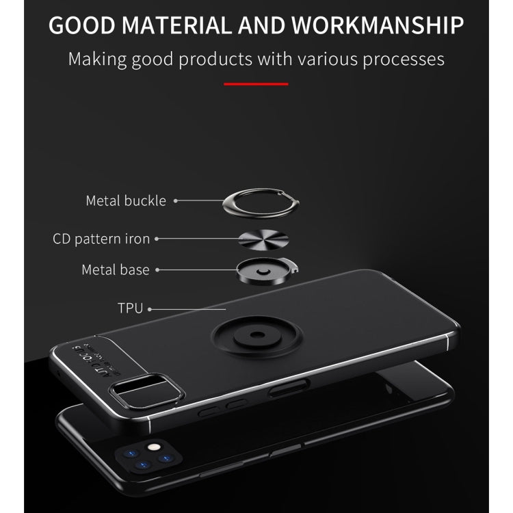 For Samsung Galaxy A22 5G Metal Ring Holder 360 Degree Rotating TPU Case