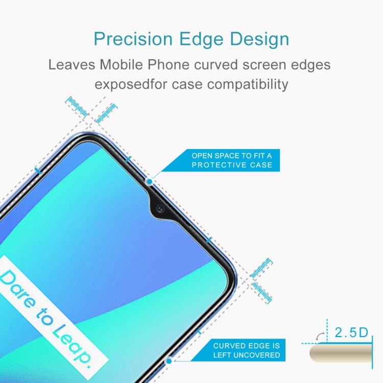 For OPPO Realme C15 10 PCS 0.26mm 9H 2.5D Tempered Glass Film