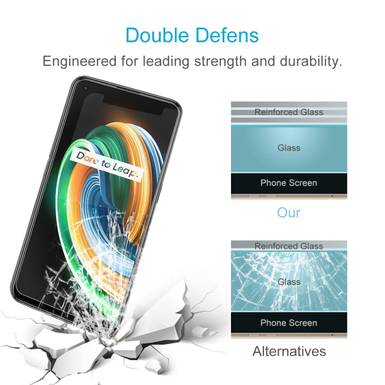 For OPPO Realme Q3 Pro Carnival / Q3 Pro 5G 10 PCS 0.26mm 9H 2.5D Tempered Glass Film