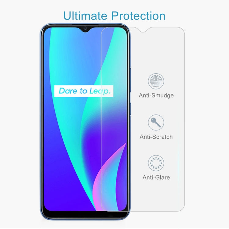 For OPPO Realme C15 50 PCS 0.26mm 9H 2.5D Tempered Glass Film
