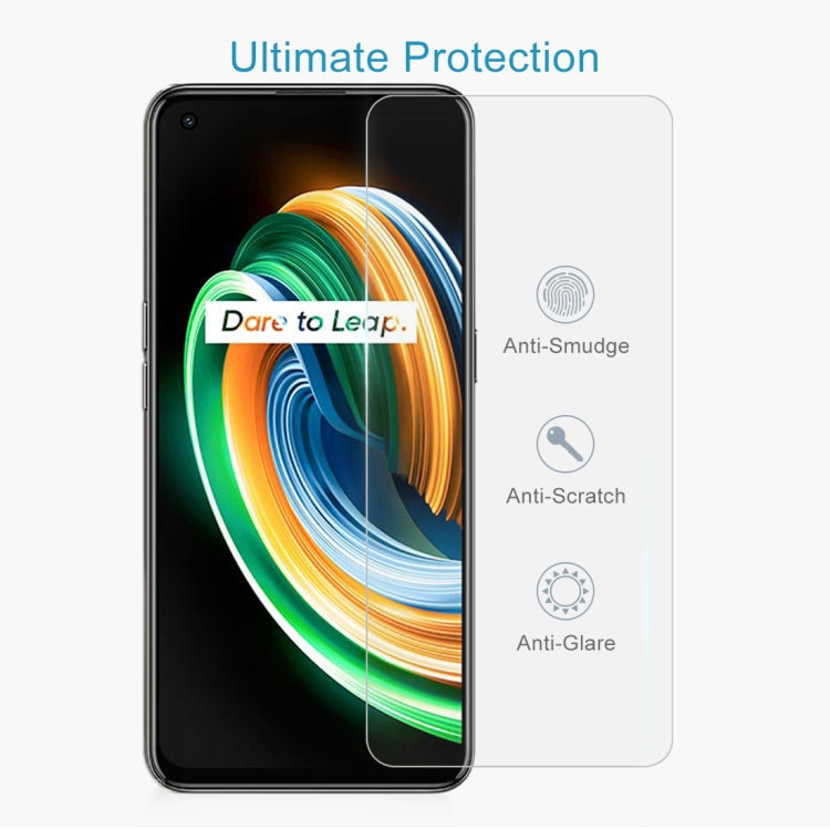 For OPPO Realme Q3 Pro Carnival / Q3 Pro 5G 50 PCS 0.26mm 9H 2.5D Tempered Glass Film