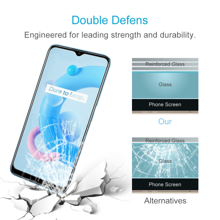 For OPPO Realme C20 50 PCS 0.26mm 9H 2.5D Tempered Glass Film