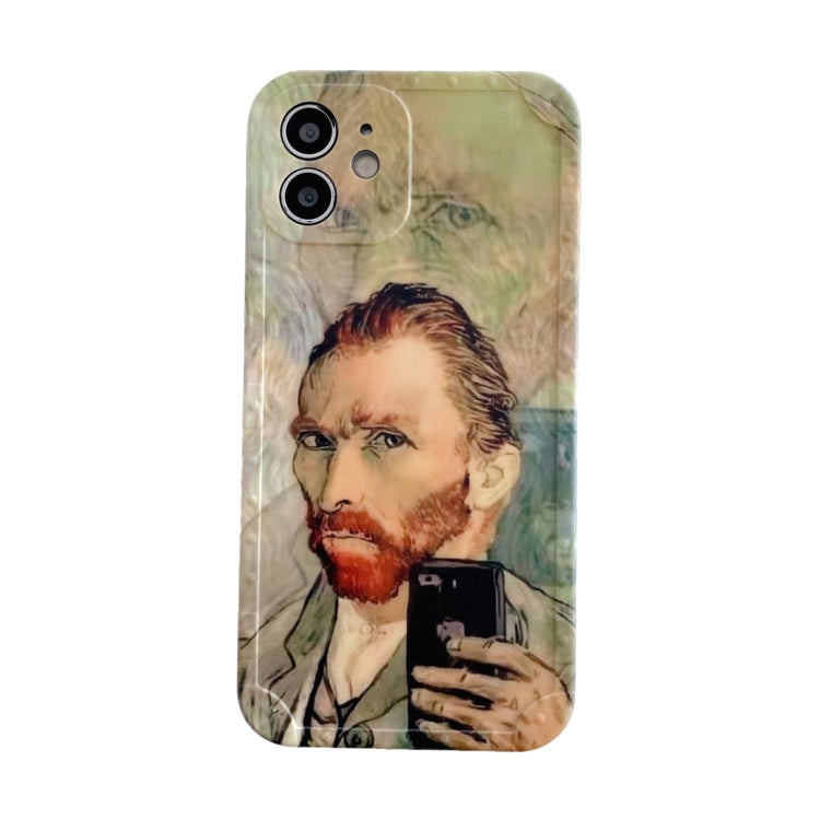 For iPhone 11 Shockproof Oil painting TPU Protective Case